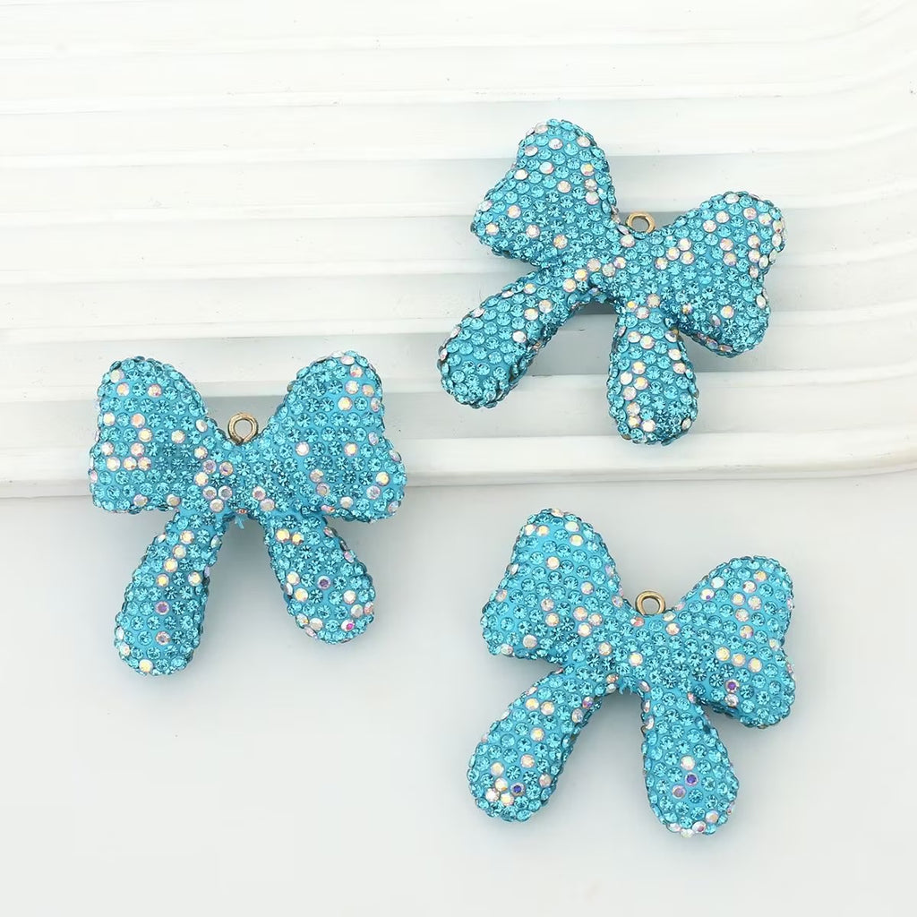 D03-Bow Rhinestone Charms