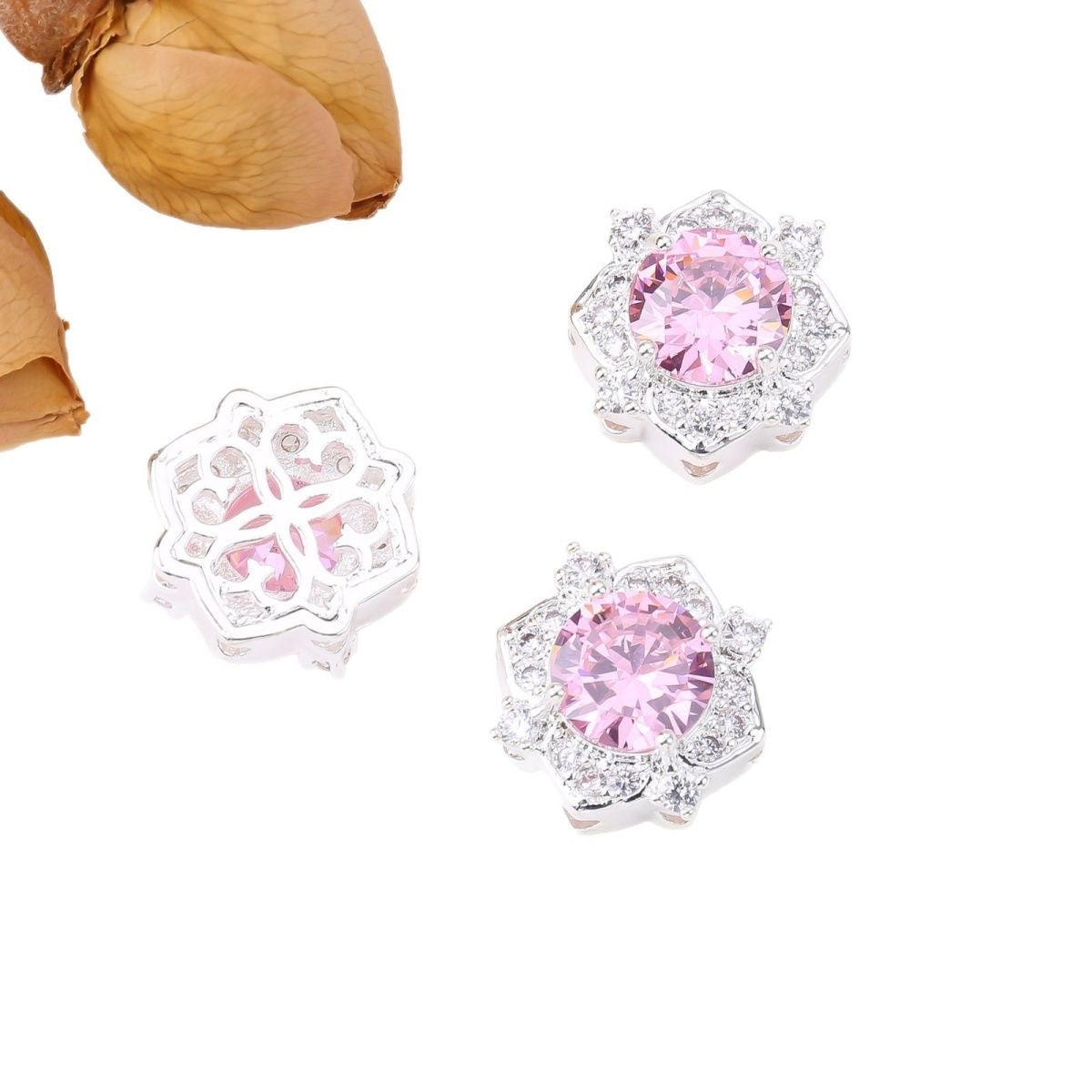 D11-Hexagon Zircon Focal Bead