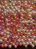 Z01-Mixed Color Plated AB Glass Beads