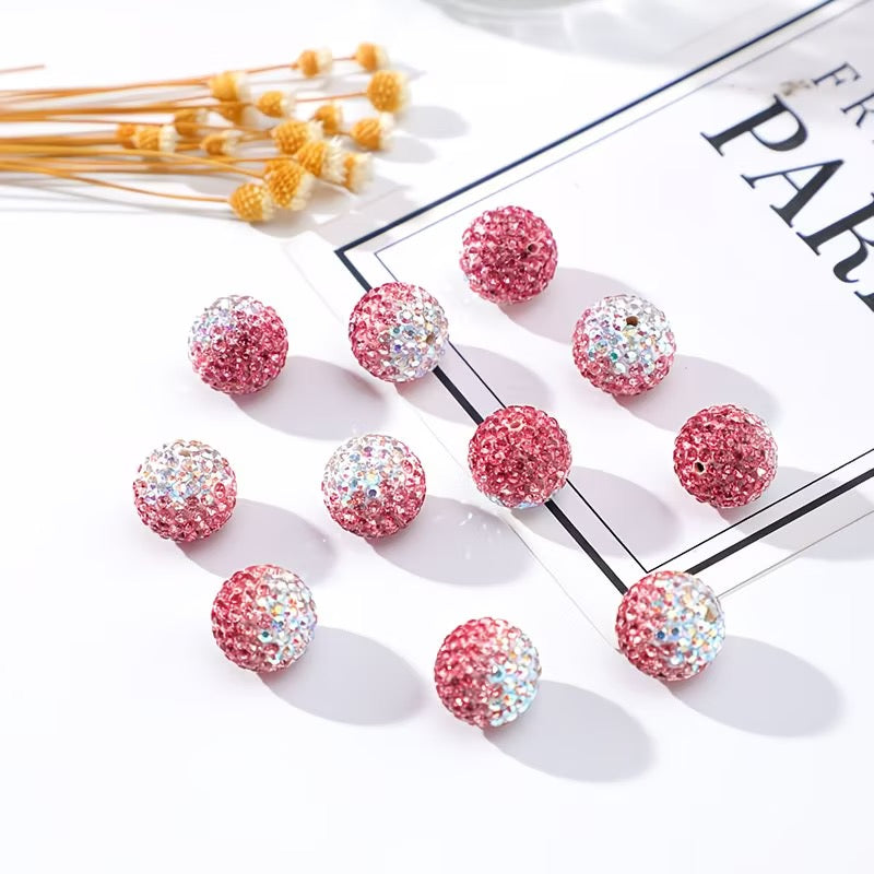 D04-Round Shape Rhinestone Charms