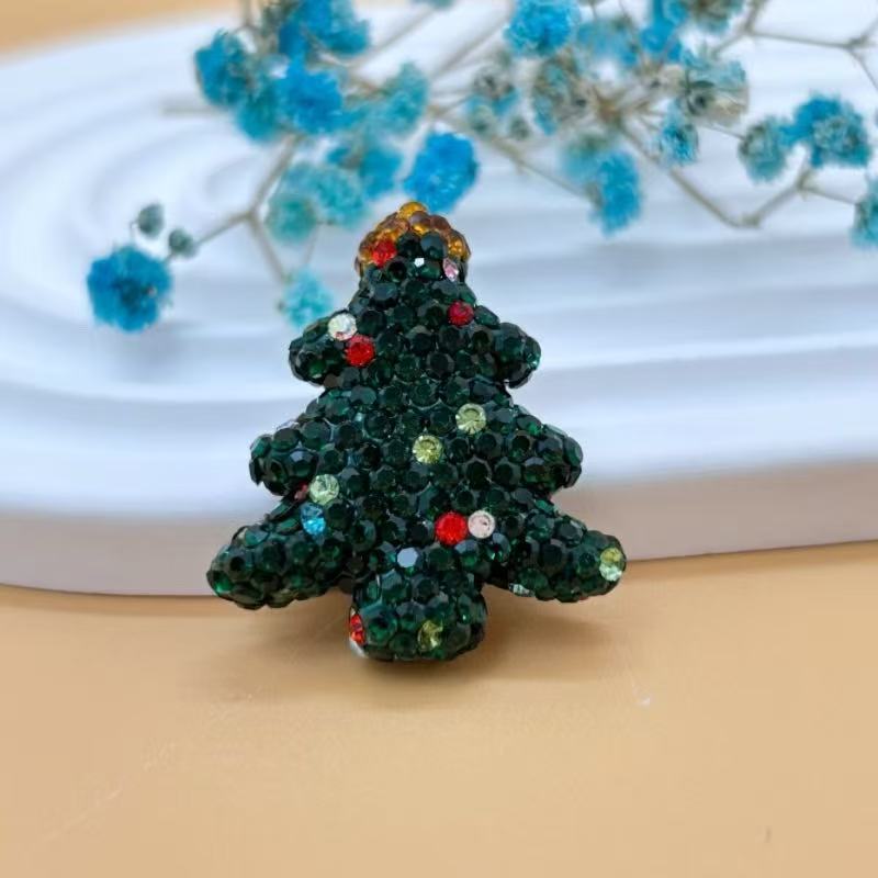 D01-Christmas Tree Rhinestone Charms