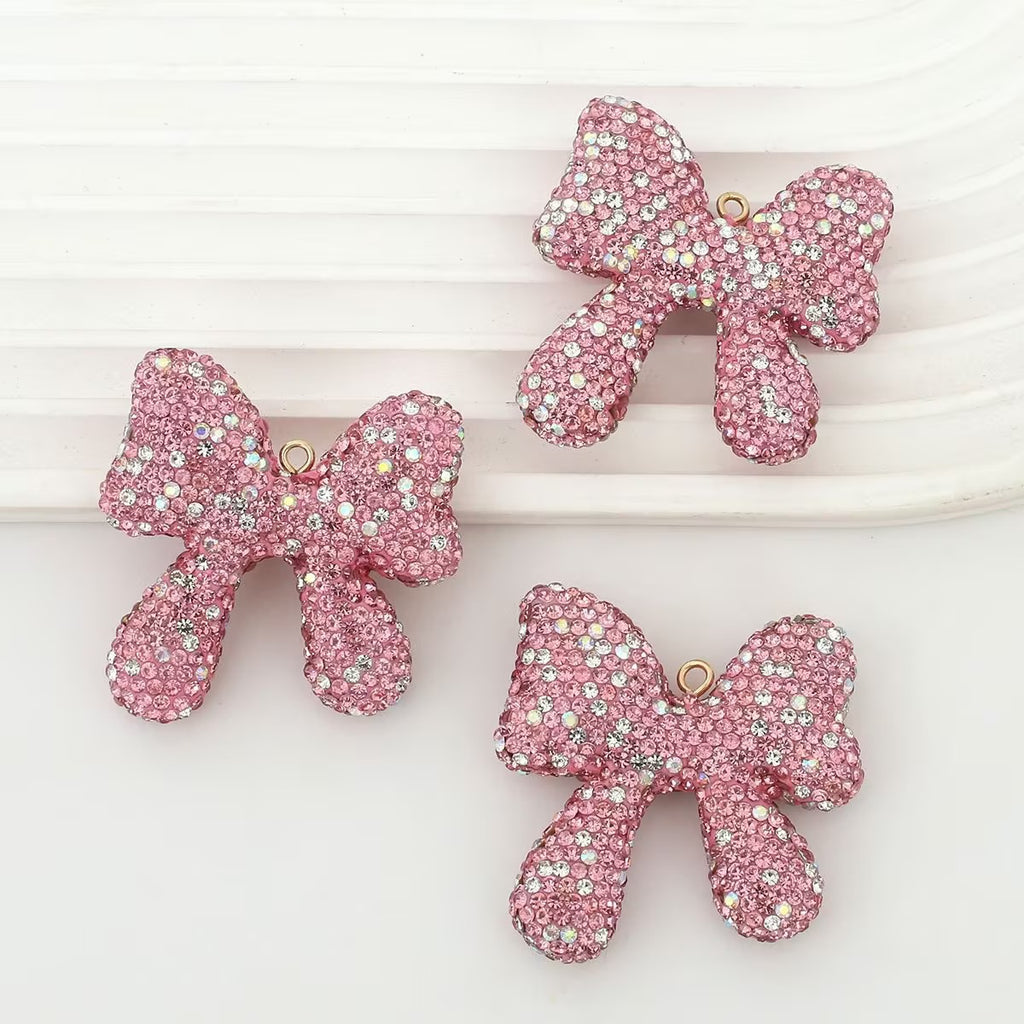 D03-Bow Rhinestone Charms
