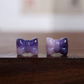 H12-Gradient Purple Bow Bodhi Spacer Beads