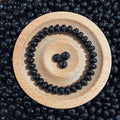 A27-Black Abacus Bodhi Beads【8mm】