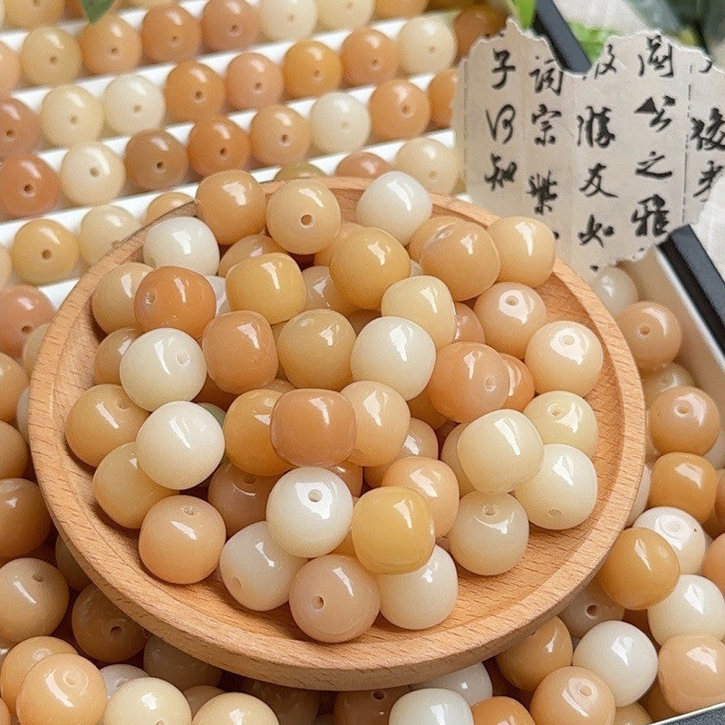 A10-Cream Yellow Bodhi Beads【13mm】