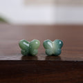 H04-Green Butterfly Bodhi Spacer Beads