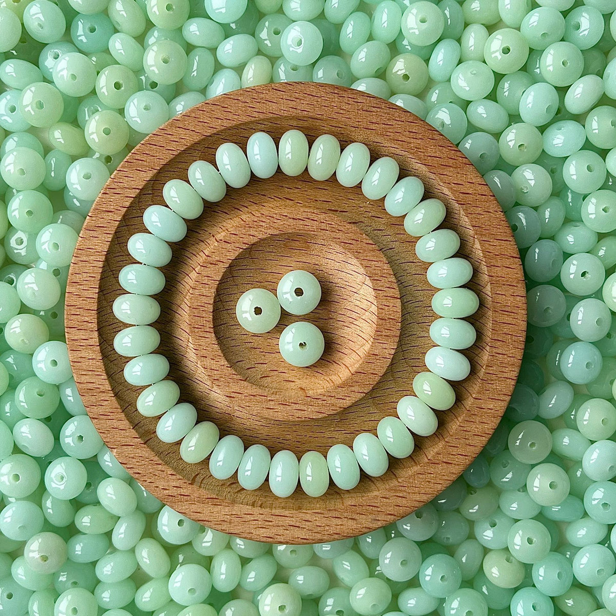 A24-Blue Abacus Bodhi Beads【8mm】