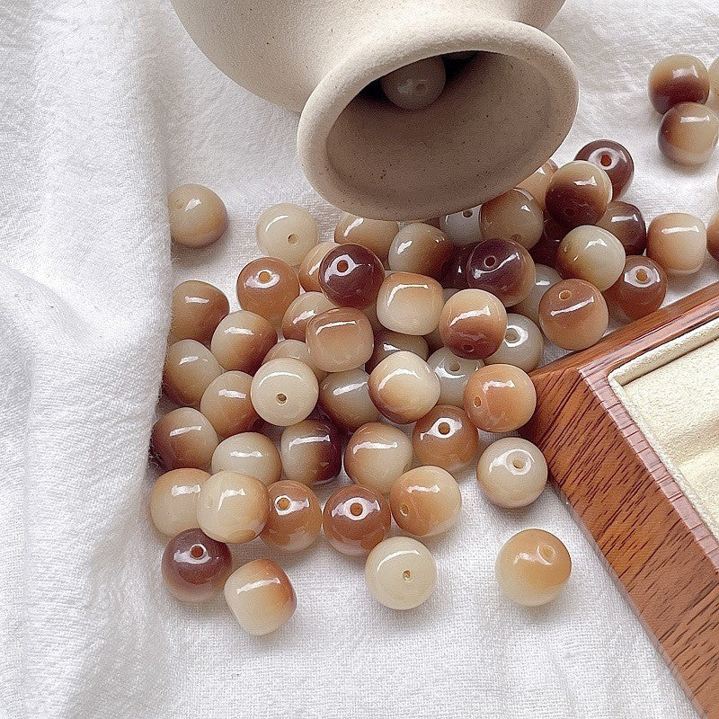 A09-Gradient Brown Bodhi Beads【12mm】