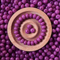 A25-Purple Abacus Bodhi Beads【8mm】