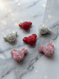 D07-Mickey Head Rhinestone Focal Beads