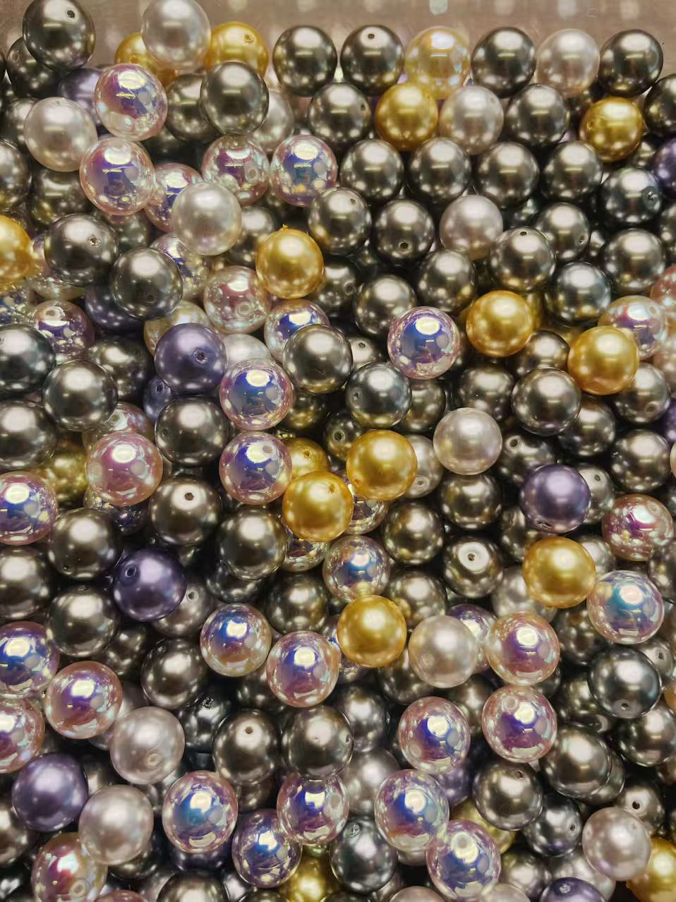 Z05-Mixed Color Plated AB Glass Beads