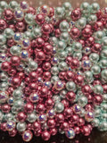 Z06-Mixed Color Plated AB Glass Beads