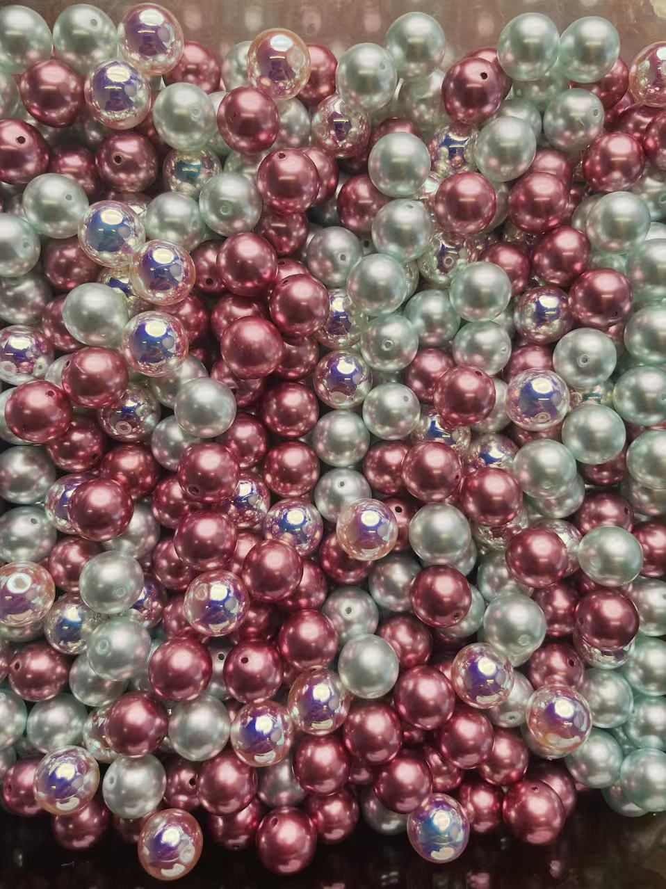 Z06-Mixed Color Plated AB Glass Beads
