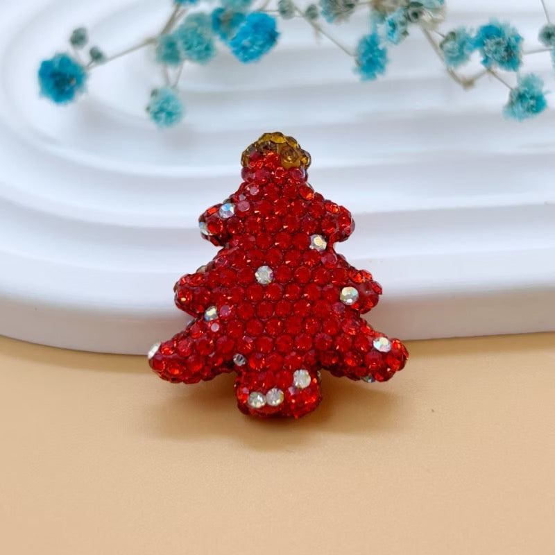 D01-Christmas Tree Rhinestone Charms
